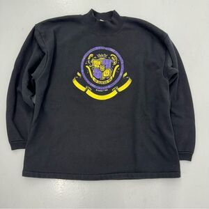 Vintage 1989 80s Guess Georges Marciano Mock Neck Sweatshirt USA Made